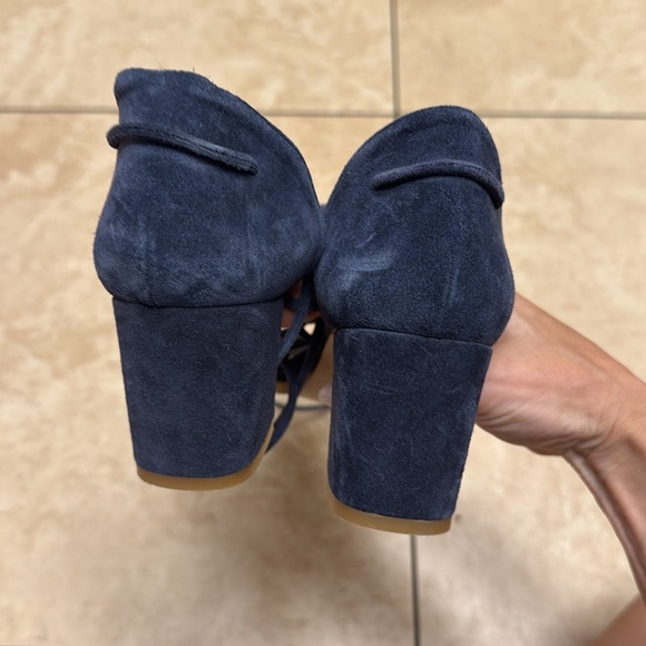 ALOHAS Dakota Blue Suede Sandals - Picture 5 of 6